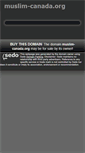 Mobile Screenshot of muslim-canada.org